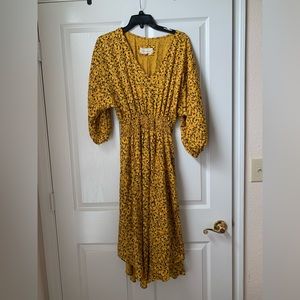 Anthropologie Size Small Gold Cocktail Dress
